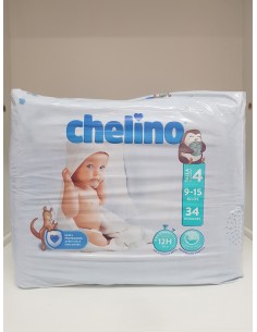 CHELINO PAÑAL INFANTIL FASHION & LOVE T- 4 (9 - 15 KG) 36 PAÑALES