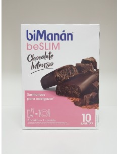 BIMANAN BESLIM BARRITA CHOCOLATE INTENSO 10 BARRITAS