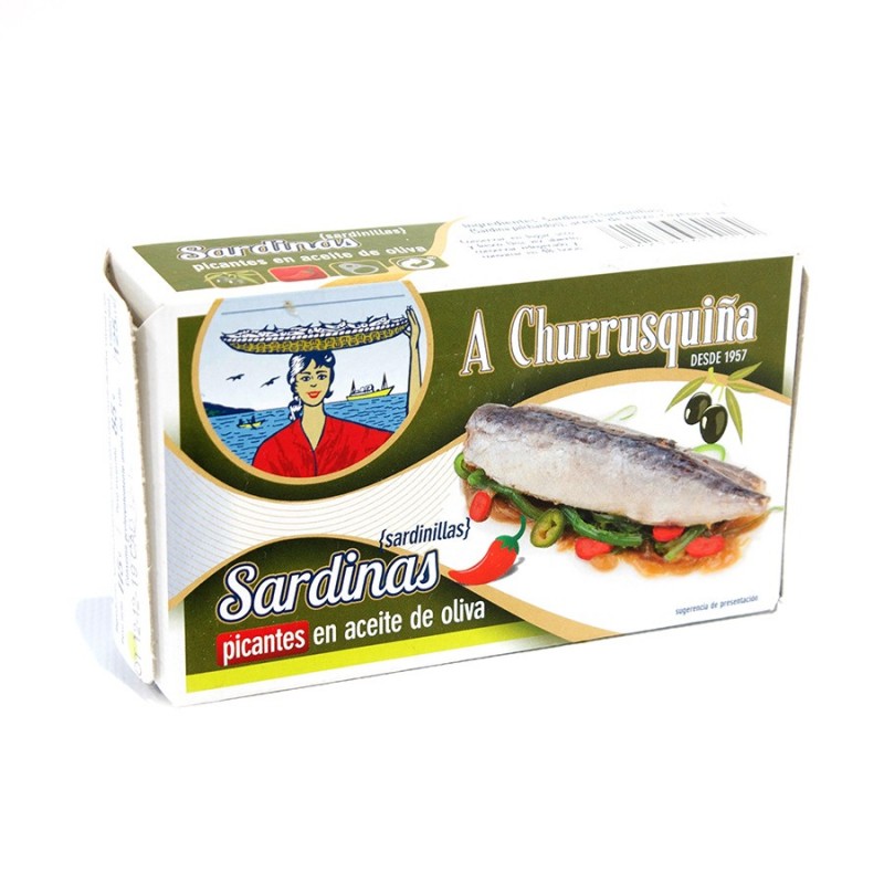 Sardinilla Churrusquiña picantes  aceite oliva
